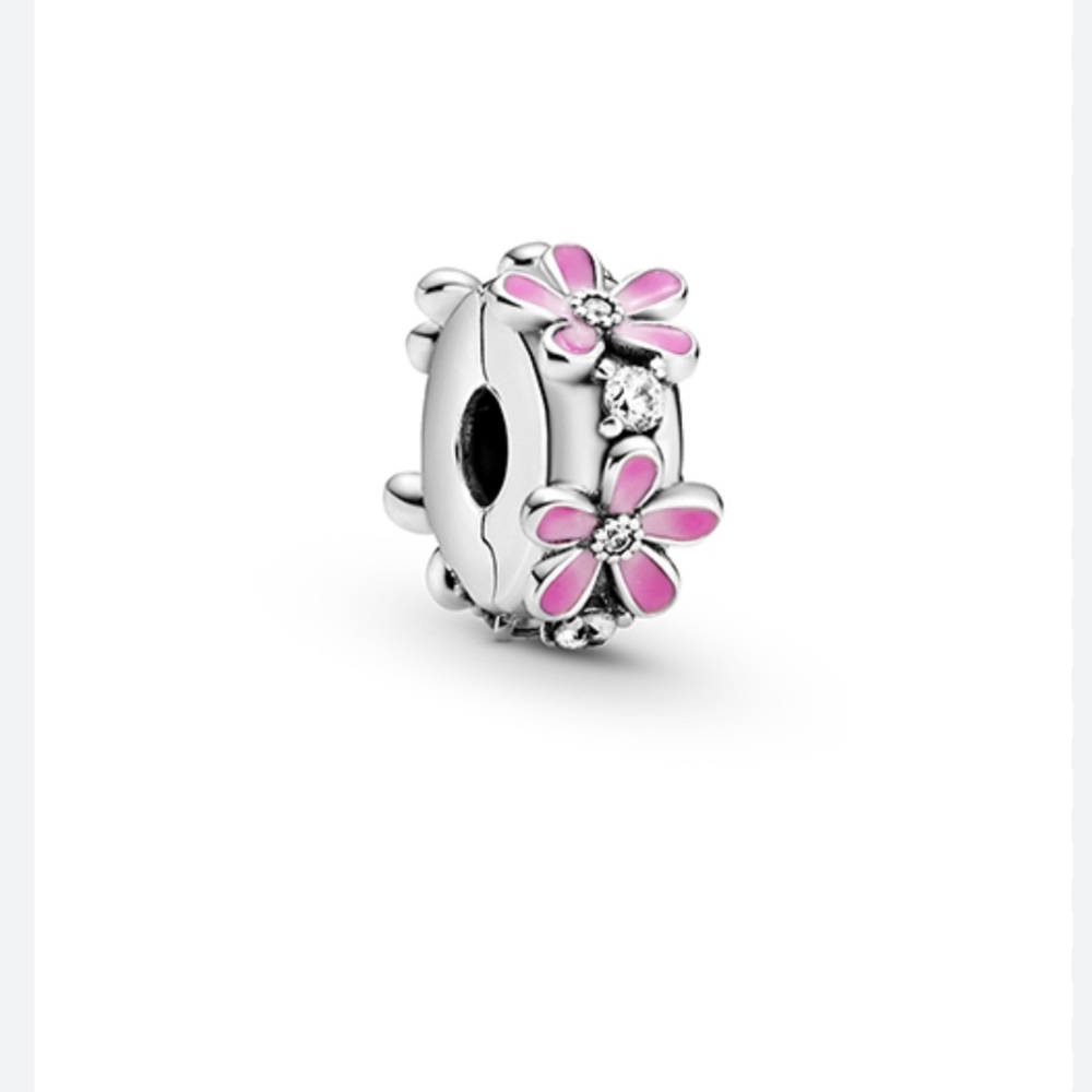 Pandora Daisy Clip Charms x2 Selling as a pair